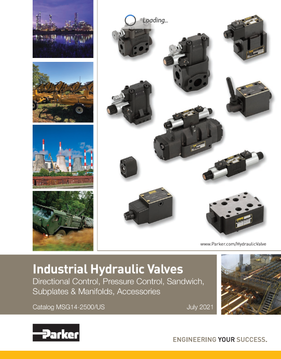 Parker Industrial Hydraulic Valves Catalog Cover